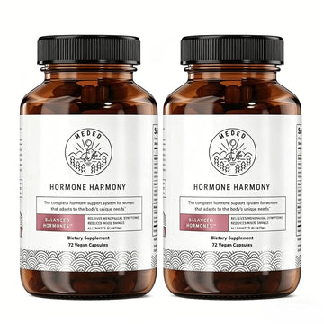 Hormone Harmony Supplement For Women - Natural Hormonal Balance Support |   Menopause & Perimenopause Wellness L Helps With Hot Flashes & Mood 72 Capsules - Default Color