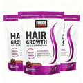 Hair Growth Accelerator With Clinically ProvenLustriva To Promote Thicker, Stronger Hair, Biotin,Vitamin E & C, Mixed Berry, 60 Silicon - Default Color