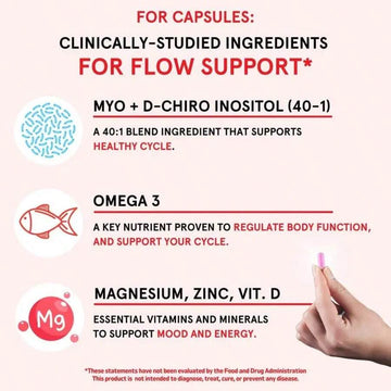 Inositol Powder Multivitamin, Pink Lemonade Flavor – 4g Myo & D-Chiro Inositol, DIM, Zinc, Magnesium Glycinate, Vitamin D3 – Supports Women's Health, Cycle, Energy[Free Shipping ] - Default Color