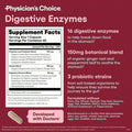 Physician's CHOICE 60CT Dual Action Digestive Enzymes 16 Enzymes + Organic Prebiotics Probiotics  Gut & Digestive Comfort Support. - 2bottel