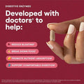 Physician's CHOICE 60CT Dual Action Digestive Enzymes 16 Enzymes + Organic Prebiotics Probiotics  Gut & Digestive Comfort Support. - 2bottel