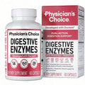 Physician's CHOICE 60CT Dual Action Digestive Enzymes 16 Enzymes + Organic Prebiotics Probiotics  Gut & Digestive Comfort Support. - 1bottel