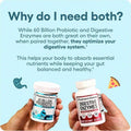 Physician's CHOICE 60CT Dual Action Digestive Enzymes 16 Enzymes + Organic Prebiotics Probiotics  Gut & Digestive Comfort Support. - 1bottel