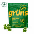 Grüns Superfood Greens Gummy Dietary Blend, 60+ Plant & Vitamin Ingredients, Vegan Gluten Free Third Party Tested - 2-pack