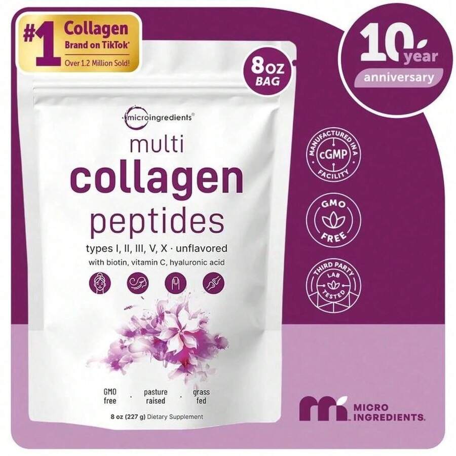 Multi Collagen Peptides Powder, 8oz - Default Color