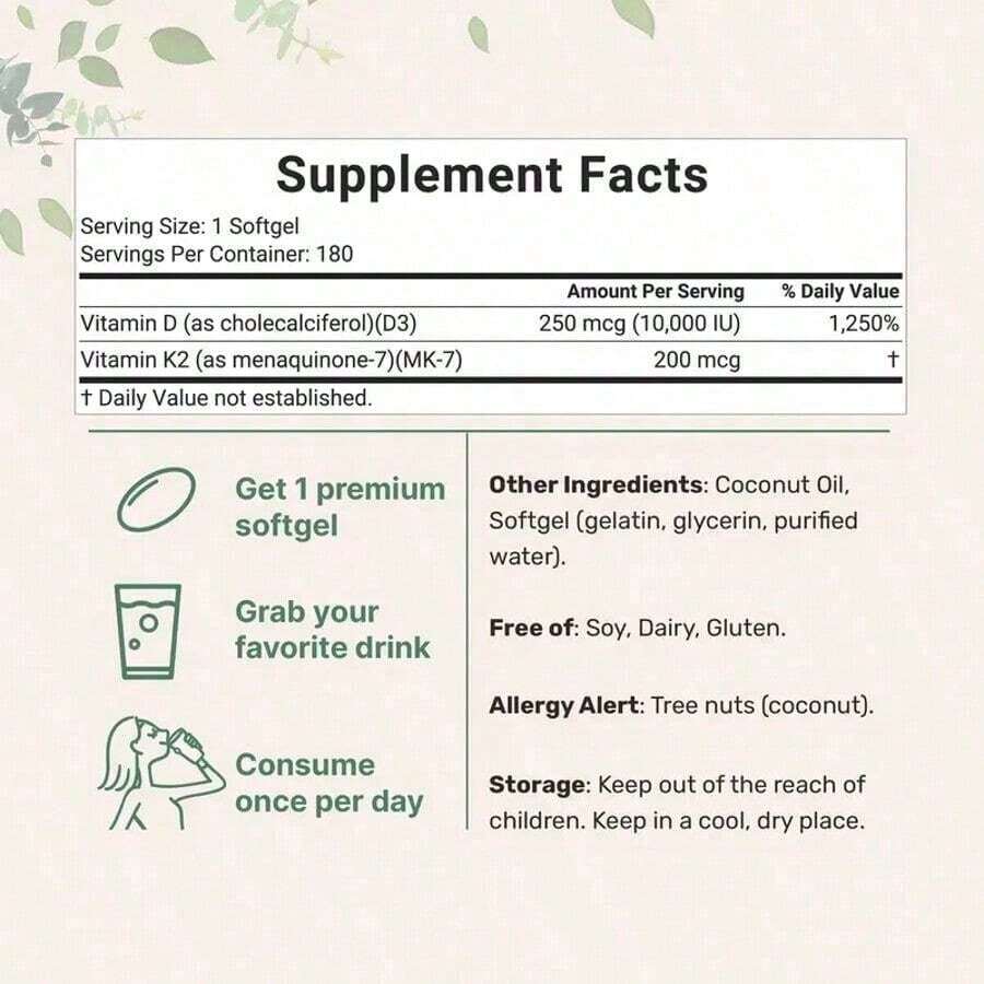 Mi&Cro Ingre&Dients Vitamin D3 & K2 Diet