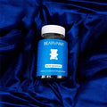 Bearvana Blue Bottle Bear Shaped Berry Chewy Gummies Dietary Supplement, Natural Mixed Berry Fruit Flavor Daily Gentle Wellness Nutrient Soft Gummies, 60 Count Portable Sealed Glass Bottle - Default Color