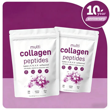 Multi Collagen Peptides Powder - Hydrolyzed Protein Peptides With Hyaluronic Acid, Biotin & Vitamin C,Holiday Essentials - Default Color