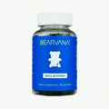 Bearvana Blue Bottle Bear Shaped Berry Chewy Gummies Dietary Supplement, Natural Mixed Berry Fruit Flavor Daily Gentle Wellness Nutrient Soft Gummies, 60 Count Portable Sealed Glass Bottle - 1PCS