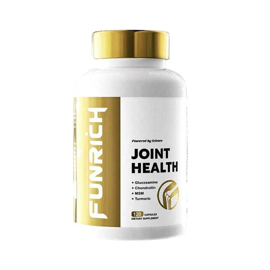 FUNRICH Joint Health Supplement For Women & Men With Glucosamine, Chondroitin, MSM & Turmeric - 120 Capsules﻿ - Default Color
