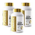 FUNRICH Joint Health Supplement For Women & Men With Glucosamine, Chondroitin, MSM & Turmeric - 120 Capsules﻿ - 3PCS