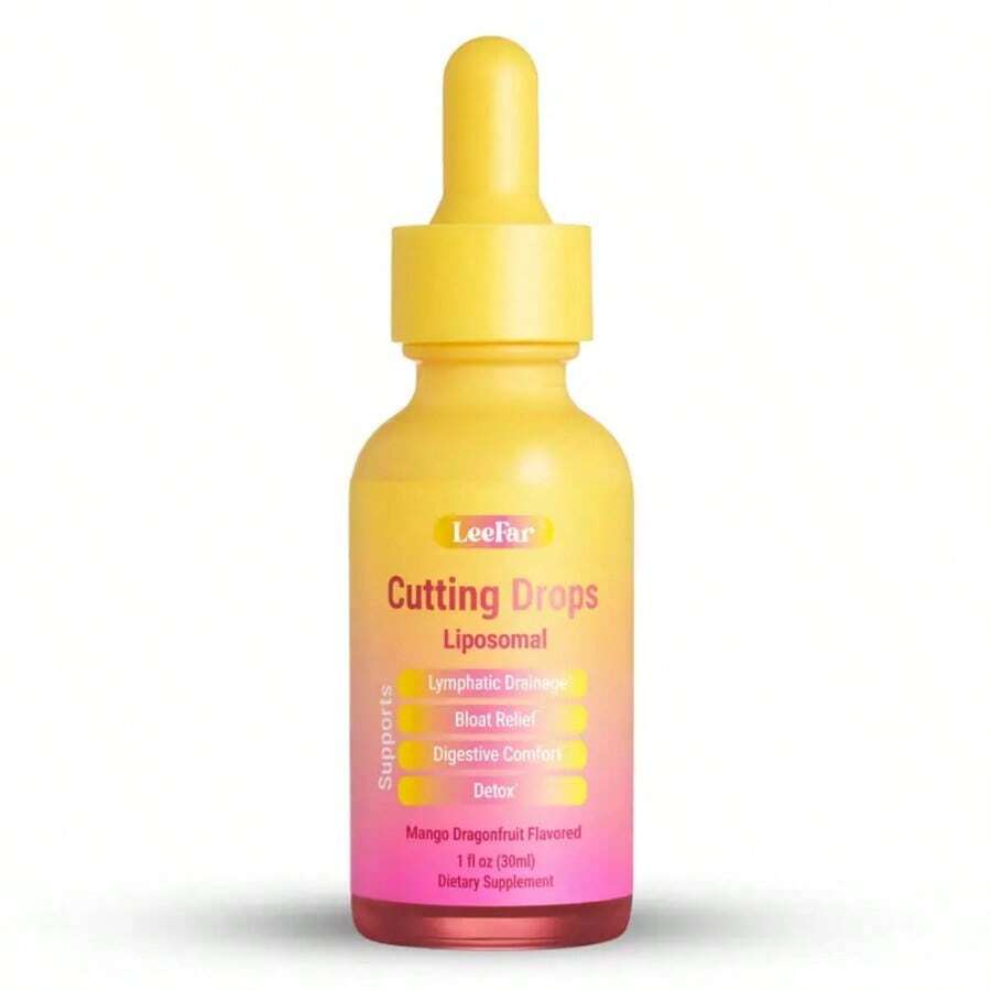 LeeFar Cutting Drops Herbal Dietary Supplement Liquid Drops, Formulated With Dandelion, Cleavers, Burdock & Elderberry, Mango Dragonfruit Flavor, 30 Servings - Default Color