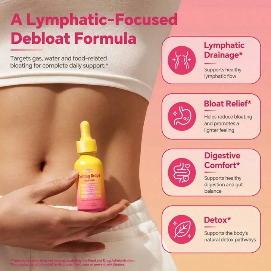 LeeFar Cutting Drops Herbal Dietary Supplement Liquid Drops, Formulated With Dandelion, Cleavers, Burdock & Elderberry, Mango Dragonfruit Flavor, 30 Servings - Default Color