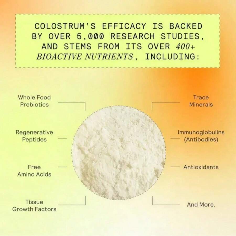 ARMRA Colostrum QW Unflavored Jar, Dieta