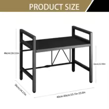1pc Expandable 42-64cm Microwave Shelf Organizer, Moisture And Rust Proof Microwave Countertop Organizer,Tableware Storage